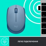 Огляд Мишка Logitech M171 Blue Grey (910-006866): характеристики, відгуки, ціни.