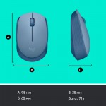 Огляд Мишка Logitech M171 Blue Grey (910-006866): характеристики, відгуки, ціни.