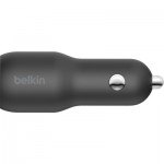 Огляд Зарядний пристрій Belkin Car Charger 37W PD PPS Dual Black (CCB004BTBK): характеристики, відгуки, ціни.