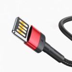 Огляд Дата кабель USB 2.0 AM to Lightning 1.0m Cafule Special Edition 2.4A Black-Red Baseus (CALKLF-G91): характеристики, відгуки, ціни.