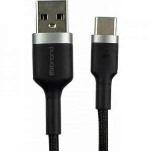 Дата кабель USB 2.0 AM to Type-C 1.0m MI-71 2.4A Black Mibrand (MIDC/71TB)