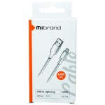 Огляд Дата кабель USB 2.0 AM to Lightning 1.0m MI-98 120W White Mibrand (MIDC/98LW): характеристики, відгуки, ціни.
