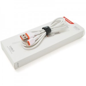 Дата кабель USB 2.0 AM to Lightning 1.0m KSC-233 JIANXUN White 3.2А iKAKU (KSC-233-L)