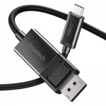 Огляд Кабель мультимедійний USB-C to DisplayPort 1.8m 8K 30Hz Choetech (XCP-1803-BK): характеристики, відгуки, ціни.