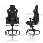 Огляд Крісло ігрове Noblechairs Epic Series Real Leather Black (NBL-RL-BLA-001): характеристики, відгуки, ціни.