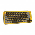 Огляд Клавіатура Logitech POP Keys Wireless Mechanical Keyboard UA Blast Yellow (920-010735): характеристики, відгуки, ціни.