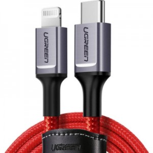 Огляд Дата кабель USB-C to Lightning 1.0m US298 MFI Red Ugreen (US298/20309): характеристики, відгуки, ціни.