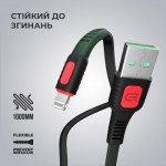 Огляд Дата кабель USB 2.0 AM to Lightning 1.0m AR15 2.4A black Armorstandart (ARM59537): характеристики, відгуки, ціни.