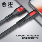 Огляд Дата кабель USB 2.0 AM to Lightning 1.0m AR15 2.4A black Armorstandart (ARM59537): характеристики, відгуки, ціни.