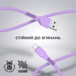 Огляд Дата кабель USB-C to USB-C 1.0m AR88 2.4A Purple Armorstandart (ARM60007): характеристики, відгуки, ціни.