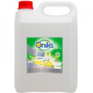Огляд Засіб для ручного миття посуду Oniks Лимон 5 кг (4820191760554): характеристики, відгуки, ціни.