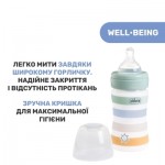 Пляшечка для годування Chicco Well-Being Colors з силіконовою соскою 0м+ 150 мл М'ятна (28611.21)