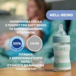 Огляд Пляшечка для годування Chicco Well-Being Colors з силіконовою соскою 0м+ 150 мл (28711.31): характеристики, відгуки, ціни.