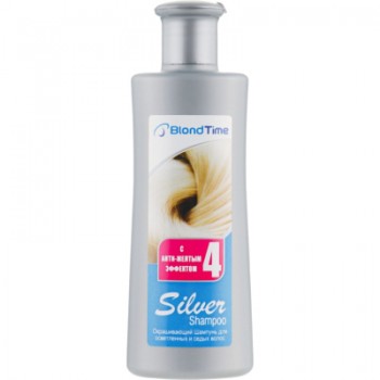 Шампунь Blond Time Silver Shampoo Відтінювальний Для освітленого і сивого волосся з анти жовтим ефектом 150 мл (3800010500746)