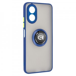 Чохол до мобільного телефона Armorstandart Frosted Matte Ring OPPO A18 4G / A38 4G Navy Blue (ARM72701)