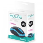 Огляд Мишка Omega OM-06V USB Black-Blue (OM06VB): характеристики, відгуки, ціни.