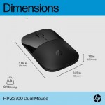 Огляд Мишка HP Z3700 Dual Wireless/Bluetooth Black (758A8AA): характеристики, відгуки, ціни.