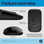 Огляд Мишка HP Z3700 Dual Wireless/Bluetooth Black (758A8AA): характеристики, відгуки, ціни.