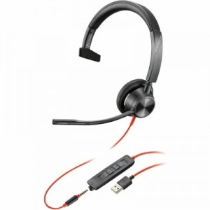 Огляд Навушники Poly BlackWire C3315-M USB-A HS Mono (76J13AA): характеристики, відгуки, ціни.