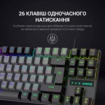 Огляд Клавіатура GamePro MK100B Blue Switch LED USB Black (MK100B): характеристики, відгуки, ціни.