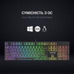 Огляд Клавіатура GamePro MK85R Red Switch RGB USB Black (MK85R): характеристики, відгуки, ціни.