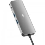 Огляд Концентратор Silicon Power USB-C 8-in-1 SR30 Silver Aluminum (SPU3C08DOCSR300G): характеристики, відгуки, ціни.