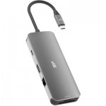 Огляд Концентратор Silicon Power USB-C 8-in-1 SR30 Silver Aluminum (SPU3C08DOCSR300G): характеристики, відгуки, ціни.