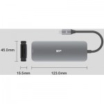 Огляд Концентратор Silicon Power USB-C 8-in-1 SR30 Silver Aluminum (SPU3C08DOCSR300G): характеристики, відгуки, ціни.