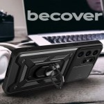 Огляд Чохол до мобільного телефона BeCover Military Samsung Galaxy S24 Ultra SM-S928 Black (710683): характеристики, відгуки, ціни.
