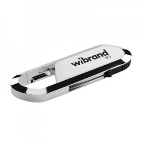 USB флеш накопичувач Wibrand 8GB Aligator White USB 2.0 (WI2.0/AL8U7W)