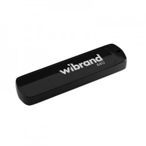 USB флеш накопичувач Wibrand 64GB Grizzly Black USB 2.0 (WI2.0/GR64P3B)