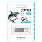 Огляд USB флеш накопичувач Wibrand 64GB Shark Silver USB 2.0 (WI2.0/SH64U4S): характеристики, відгуки, ціни.