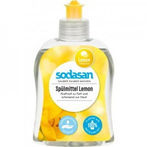 Засіб для ручного миття посуду Sodasan органічний Лимон 300 мл (4019886023160)