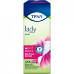 Огляд Урологічні прокладки Tena Lady Slim Ultra Mini 14 шт. (7322540013658/7322541115832): характеристики, відгуки, ціни.