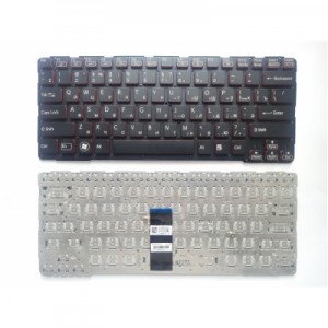 Огляд Клавіатура ноутбука Sony E14 Series черная с красной кантом/без рамки подсветка RU (A43567): характеристики, відгуки, ціни.