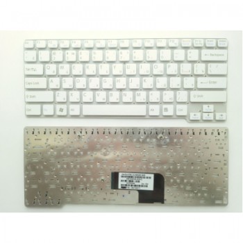 Клавіатура ноутбука Sony VGN-CW series белая RU (A43052)