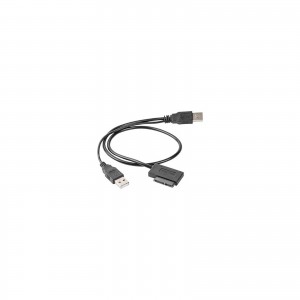 Огляд Перехідник USB 2.0 to Slimline SATA 13 pin Cablexpert (A-USATA-01): характеристики, відгуки, ціни.