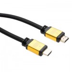 Огляд Кабель мультимедійний HDMI to HDMI 1.5 m V2.0 metal Vinga (VCPDCHDMI2VMM1.5BK): характеристики, відгуки, ціни.