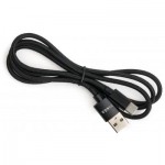 Огляд Дата кабель USB 2.0 AM to Type-C 1m nylon black Vinga (VCPDCTCNB1BK): характеристики, відгуки, ціни.