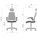 Огляд Офісне крісло Аклас Винд PL TILT Серое (09897): характеристики, відгуки, ціни.