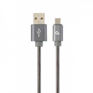 Огляд Дата кабель USB 2.0 AM to Micro 5P 2.0m Cablexpert (CC-USB2S-AMmBM-2M-BG): характеристики, відгуки, ціни.