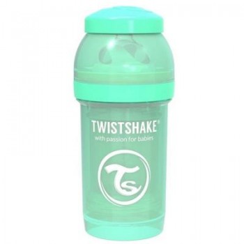 Пляшечка для годування Twistshake антиколькова 180 мл, мятна (69858)