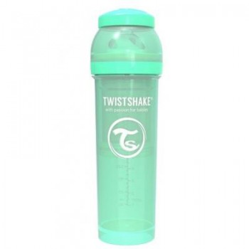 Пляшечка для годування Twistshake антиколькова 330 мл, мятна (69872)