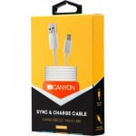 Огляд Дата кабель USB 2.0 AM to Micro 5P 1.0m White Canyon (CNE-USBM1W): характеристики, відгуки, ціни.