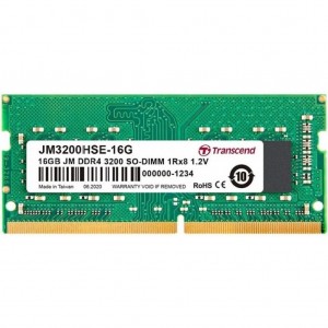 Огляд Модуль для ноутбука SoDIMM DDR4 16GB 3200 MHz Transcend (JM3200HSE-16G): характеристики, відгуки, ціни.