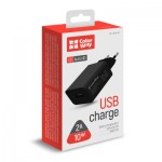 Огляд Зарядний пристрій ColorWay 1USB AUTO ID 2A (10W) black (CW-CHS012-BK): характеристики, відгуки, ціни.