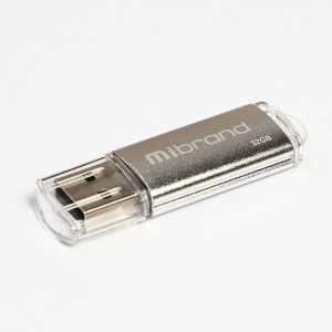USB флеш накопичувач Mibrand 32GB Cougar Silver USB 2.0 (MI2.0/CU32P1S)