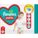 Огляд Підгузки Pampers трусики Pants Giant Розмір 7 (17+ кг) 74 шт. (8006540069622): характеристики, відгуки, ціни.