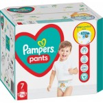 Огляд Підгузки Pampers трусики Pants Giant Розмір 7 (17+ кг) 74 шт. (8006540069622): характеристики, відгуки, ціни.