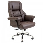 Огляд Офісне крісло Richman Конгрес Хром к/з коричневий (ADD0001742): характеристики, відгуки, ціни.